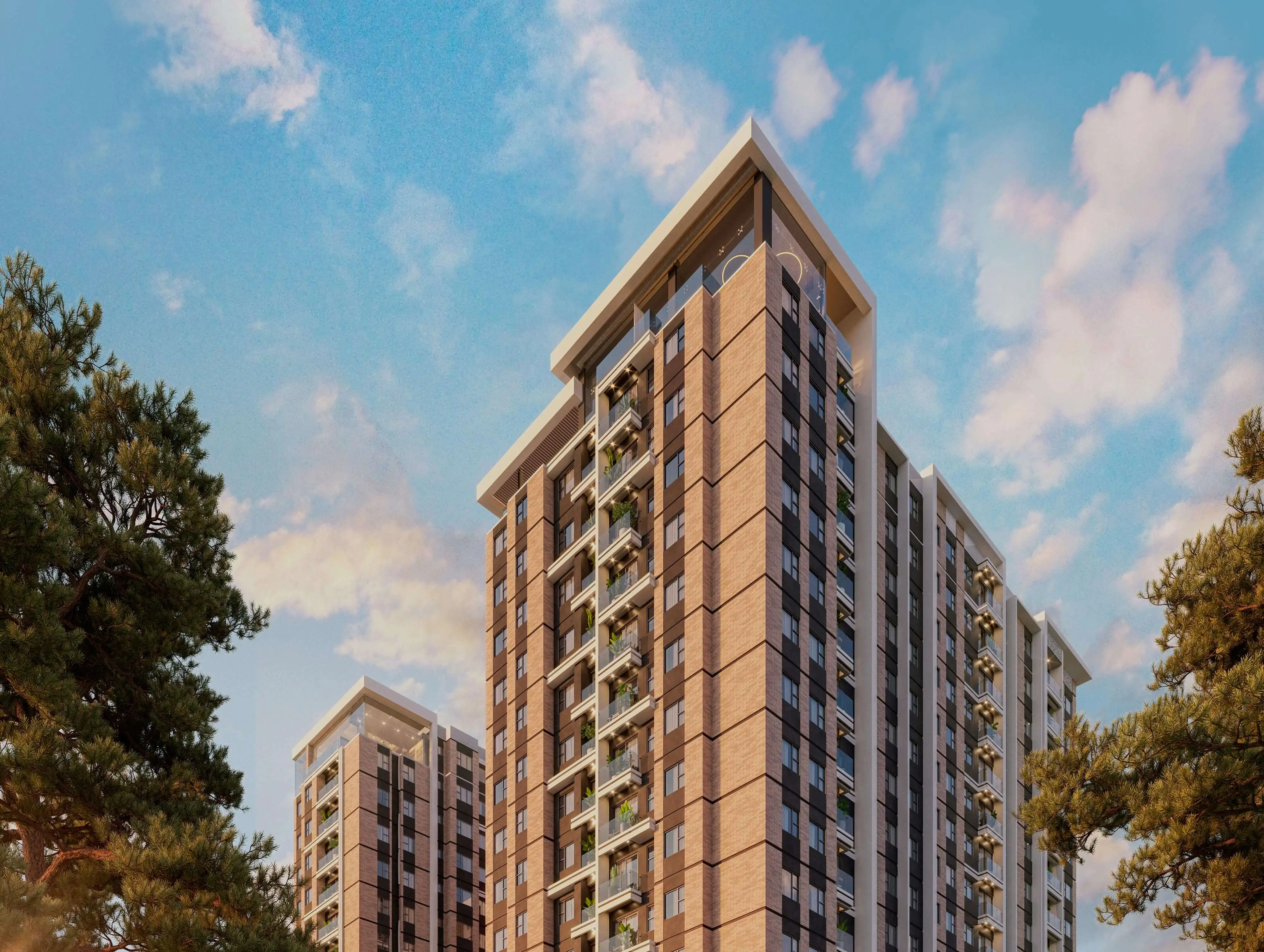 Fachada de Parque Sotobosque, apartamentos en zona 15, Ciudad de Guatemala